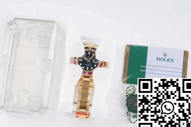 116758 Rolex GMT II ROF Factory SAru-78208 Dial Master Black 0301